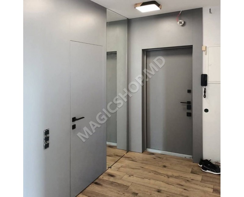 Скрытая межкомнатная дверь Cant Aluminiu Negru DS
